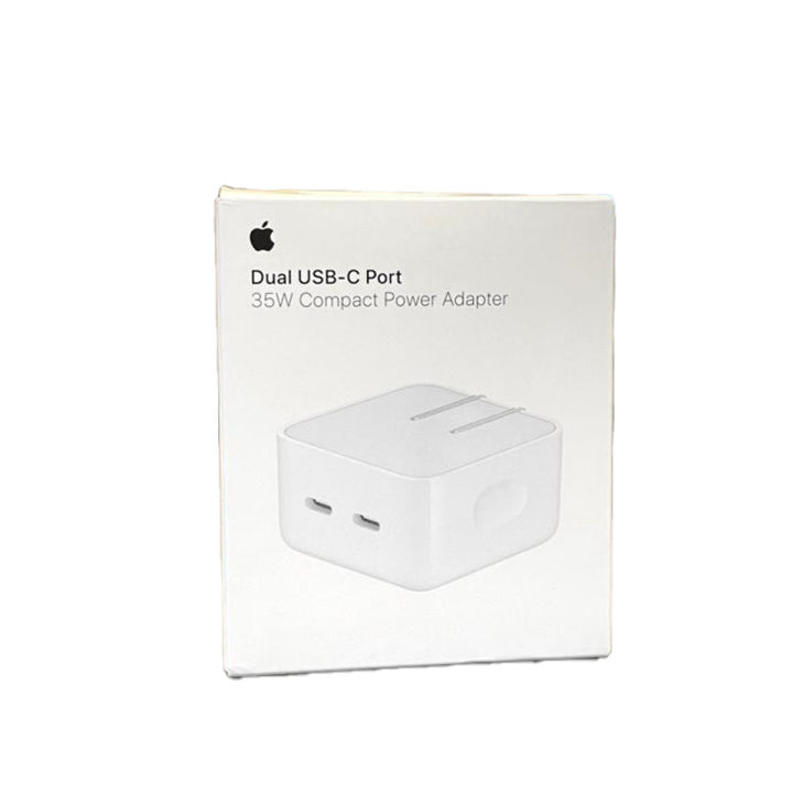 Apple 35W Dual USB-C Port Power Adapter (For MacBook Air/Pro 2022)