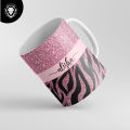 Customize Coffee , Tea Mug with your Name Glittery Design 12. 