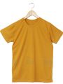 The Shop - Basic Round Neck Half Sleeves Mustard T Shirt For Men & Women - MY-RN1. 