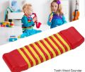 Clatter Pillar musical Wood Sounder, Tooth Wood Type Sounder Percussion Orff Musical Instrument Castanets Clapper for Kids Toddlers Early Education (red) Other Children'S Outdoor Toys. 