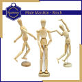 Keep Smiling - 5.5inch (Male) Wood Manikin Articulated Mannequin with Base and Flexible Body Perfect For Drawing the Human Figure Paint Sketch Model People Wooden Man Drawing Model. 
