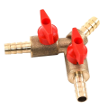 4Pcs Trident Ball Valve 5/16 Fuel Shut Off Valve Hose Barb Fuel Gas 8mm Brass Y Type Ball Valve for Garden Tool. 