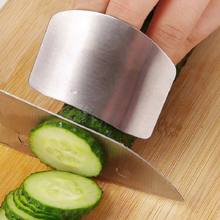 Kitchen Tool Accessories Stainless Steel Finger Guard Safety Cut Vegetables Hand Guard Kitchen Tool Finger Protector Tool