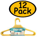 Cloth Hangers - Plastic Hanger, Large Hanger for clothes, Pack of 3 6 9 & 12 Plastic hangers, Cloth Hanger for Hanging, Hangers for Clothes, Non-Slip Suit Clothes Hangers. 