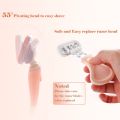 New 6-Layer Blade Lady Razor Women Razor Mini Portable Shave Mane Leg Hair Private Body Manual Razor With Case. 