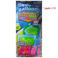 111Pcs Happy Baby Fast Fill Water Balloons Automatic Fill and Seal, Magic Water Colour Balloons for Kids. 