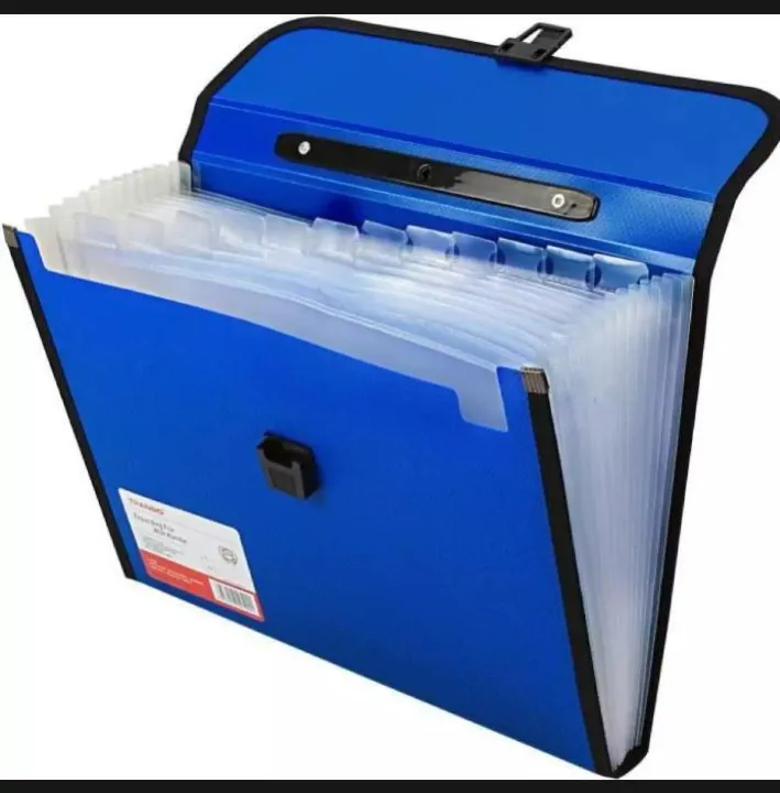 File%20Bag%20Plastic%20Expanding%20Bag%20File%20Folder%20with%2013%20Section%20Pockets,%20FC%20Size,%20Blue%20-%20Image%203