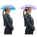 Outdoor Sun Shade Waterproof Camping Fishing Headwear Cap Portable Rain Umbrella Hat Foldable Adjustable Fishing Hat for Men. 
