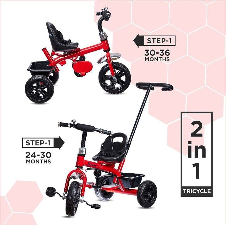 Tricycle%20Stroller%203%20Wheel%20Pedal%20Bike%204%20in%201%20-%20Children%20Tricycle%20With%20Push%20Handle/kids%203%20Wheel%20Tricycle%20baby%20cycle%20for%20child%203-5%20years%20-%20Image%204