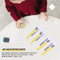 Full Set Replacement Parts for S107 RC Helicopter, Main Blades, Main Shaft,Tail Decorations, Tail Props, , Gear Set,Connect Buckle-Yellow Set. 