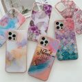 Luxury Glitter Fish Scale Shell Cover Flower Marble Pattern Hard Case For Motorola Moto G Pure G Stylus 2021 G60 G71 E40 Edge 20. 