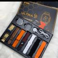 DT 900 7 In 1 Strap Ultra 9 Smart Watch - 49MM Dial - Full Touch Display - 7 Different Strap. 