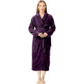 Bathrobes For Women Fleece Dressing Gown Super Soft Cozy Plush Loungewear. 