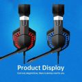 PYTHON-FLY Gaming Headset, Gaming Headphone with 7.1 Surround Sound Stereo, Xbox One Headset with Noise Canceling Mic & LED Light, Compatible with PC, PS4, PS5, Nintendo Switch. 
