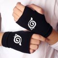 【Ready Stock&COD ALI Naruto Anime Gloves Toy Two-dimensional Uchiha Konoha Logo Warm Double Cotton Luminous Toys. 