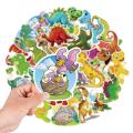 Dinosaur Stickers Clear Print Cartoon Dinosaur Diary Note Stationery Stickers. 