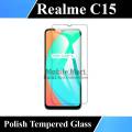 Realme C15 Tempered Glass Screen Protector Premium High Quality Polish Glass For C15. 