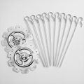BBQ Steel Metal Roaster Rotisserie Skewers Needle Cage Oven Kebab Maker Grill Tools. 