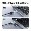 UGREEN 4 in 1 Multi-Function Card Reader USB-A+USB-C to SD TF Micro SD Card Reader Black. 