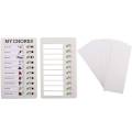 Portable Stick-on Responsibility Kids DIY Office Accessories Stationary Sticky Notes Daily Planner To Do List Reminder Board Reusable Memo Plastic Board Chore Chart Children's Self-discipline Punch Card Student Message Checklist. 