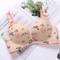 Women Flower Print  Floral Push Up Bras One-Piece Underwear For Girls and Women. 
