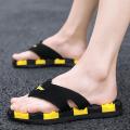 Fashion 2021 New Summer Flip-Flops Men's Slippers Trend Foam Net Red Boys Tide Brand Men's Sandals Support Shoes. 