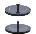 Solar Fountain Black Solar Fountain Water Fountain Solar Water Fountain with 6 Nozzles and Fixer, 6.3inch Solar Fountain Pump for Bird Bath. 