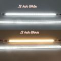 White and Warm(Golden / Yellow) Direct AC-220 Volt SMD Strip Light 30cm / 12inch (72 SMD LEDs High Brightness Night Bar Strip) Energy Saving for Home Kitchen Cabinet Wall Decor. 