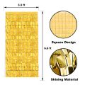 FOIL FRINGE CURTAINS PARTY DECORATION CURTAINS ( 40 INCH X 80 INCH ). 