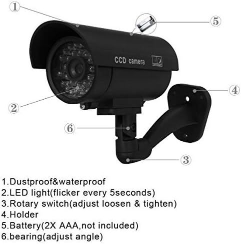Dummy%20CCTV%20Camera%20Dummy%20Camera%20Fake%20Outdoor%20Indoor%20Weatherproof%20Fake%20Surveillance%20Camera%20CCTV%20Security%20Camera%20Flashing%20Red%20LED%20Light%20(2PCS)%20-%20Image%208