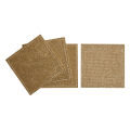 Premier Home - Set of 4 Gold Glitter Coasters. 