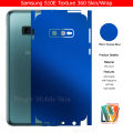 Samsung Galaxy S10E Skin/Wrap 360 Protection Carbon fiber/ Matte/ Transparent/ Leather Back And Sides Included Camera Skin. 