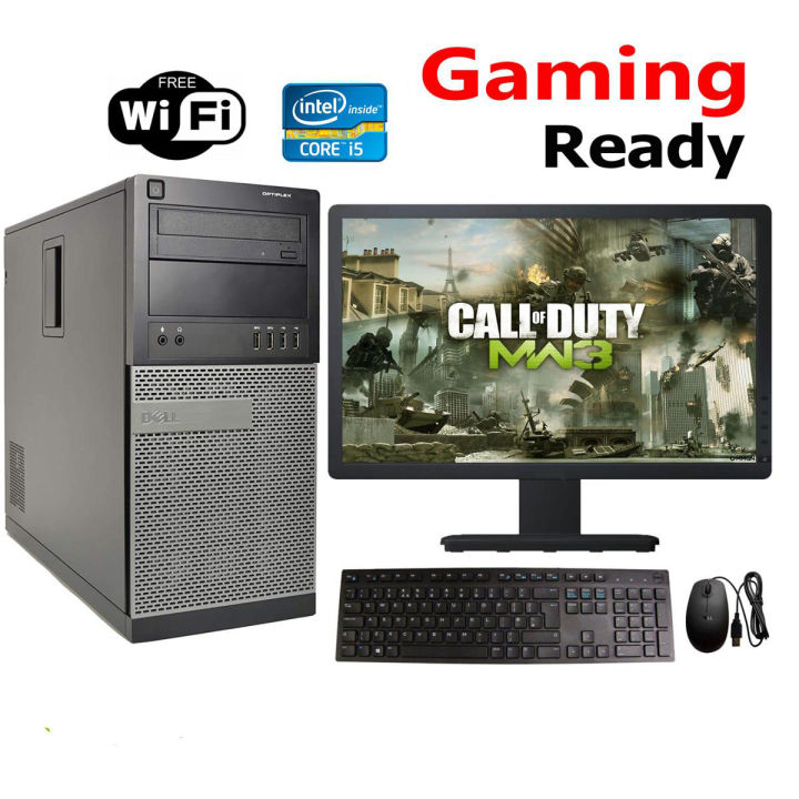 790 Gaming PC Core i5-2400 3.2GHz  2nd gen -16GB DDR3 RAM - 1TB HD- LED Monitor 19 Windows 10 64-bit  - GTA 5 & PUBG - FREEFIRE - Minecraft - STEAM ACCOUNT Games Installed