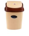 617c - Dust Bin - Brown & Beige. 