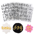 6 Pcs Alphabet Letter Alphabet Letter Fondant Stamps for Biscuit Cake Cookie Fondant Embossing. 