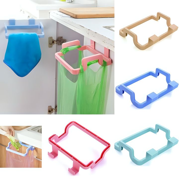 Plastic Garbage Bag Holder, Dustbin, Towel Rack For Kitchen