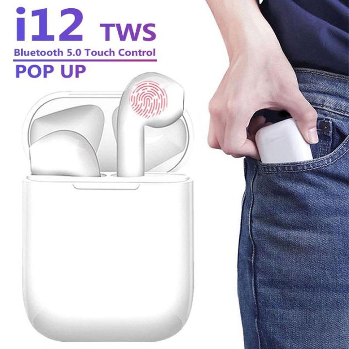 new New Air Pro TWS Earbuds with Charging Case i12 Pro Air Buds with woofer Bluetooth Wireless Earphone