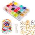 1Set/box 18 Kinds Clay Beads Set for DIY Accessories Jewelry Making Necklace Bracelet. 
