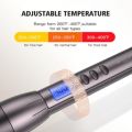 Hair Curling Iron 1 inch with LCD Temperature Display Professional Hair Curler Curling Wand for All Hair Types,Dual Voltage and Auxiliary Curling Accessory Included Golden. 