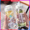 【Free 2D 3D Stickers】400ML Cartoon Water Bottle With Straw And Strap Portable Water Bottle BPA Free Plastic Water Bottle Large Capacity Outdoor Sports Fitness Water Bottle. 