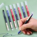 3/6Pcs 0.5mm Featured Plastic Gel Pen Morandi Color Box Black Ink Quick Dry Painting Pens Student Stationery Office School Supplies. 