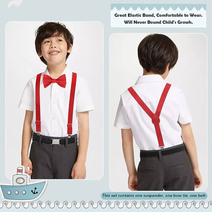 baby boy suspenders and bow tie
