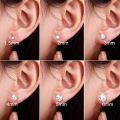 2MM Very Tiny Stud Earrings in Pure Chandi with CZ Crystals - Simple Minimalist Small Ear Studs. 