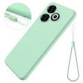 Casing Infinix Smart 8 Case Candy Color Matte Soft TPU Pro Camera Phone Cover With Silicone Lanyard. 