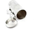 Silver Metal  Tawweez  Locket/Pendant with Black Dori  For men and women -Pack of 02. 
