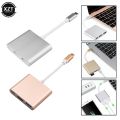 USB C HUB to HDMI Adapter For Macbook Pro/Air Thunderbolt 3 USB Type C Hub to HDMI 4K USB 3.0 Port USB-C Power Delivery（white）. 