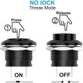 High Quality Mini Momentary Push Button Switch Round Switch No Lock AC 250V / 3A AC 125V /6A Balck Cap. 