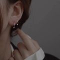 Small Size Piercing Hoop Silver Ball Nose Ring Silver Nath in Pure 92.5 Sterling Silver (2pcs). 