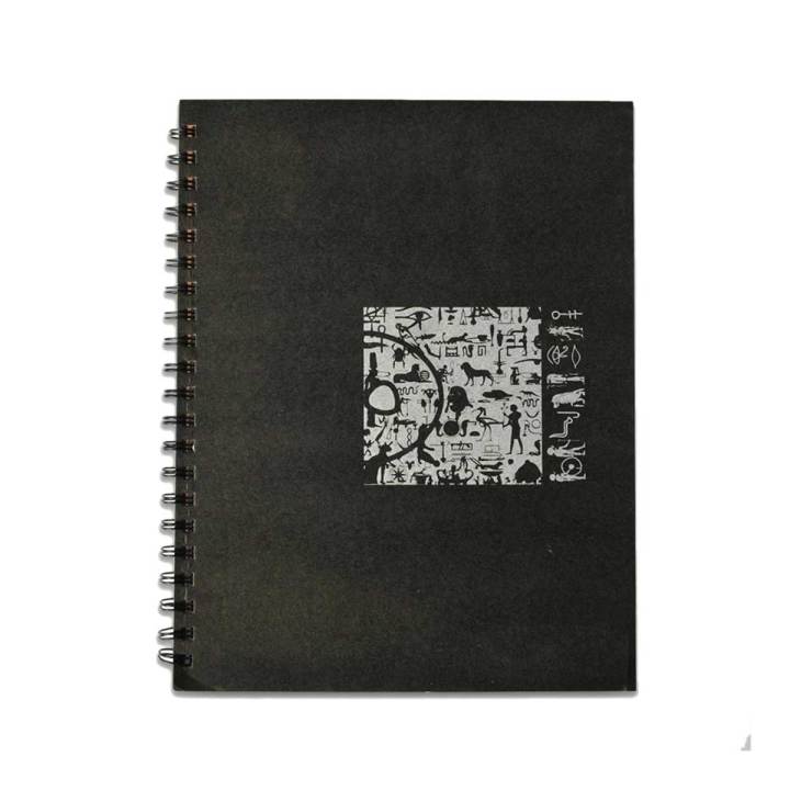 Spiral Notebook A5 - Silver Egyptians - PAPERWORK®