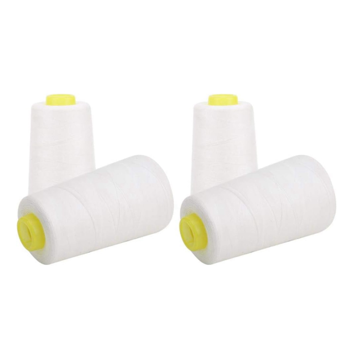 All-Purpose White Thread for Sewing Polyester Sewing Thread of 3000 Yards Each Spool Thread for Sewing Machine Thread 11.5 X 6.5cm